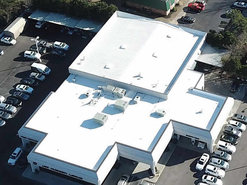 This is a commercial roofing contractor project from Texas Builders Inc.